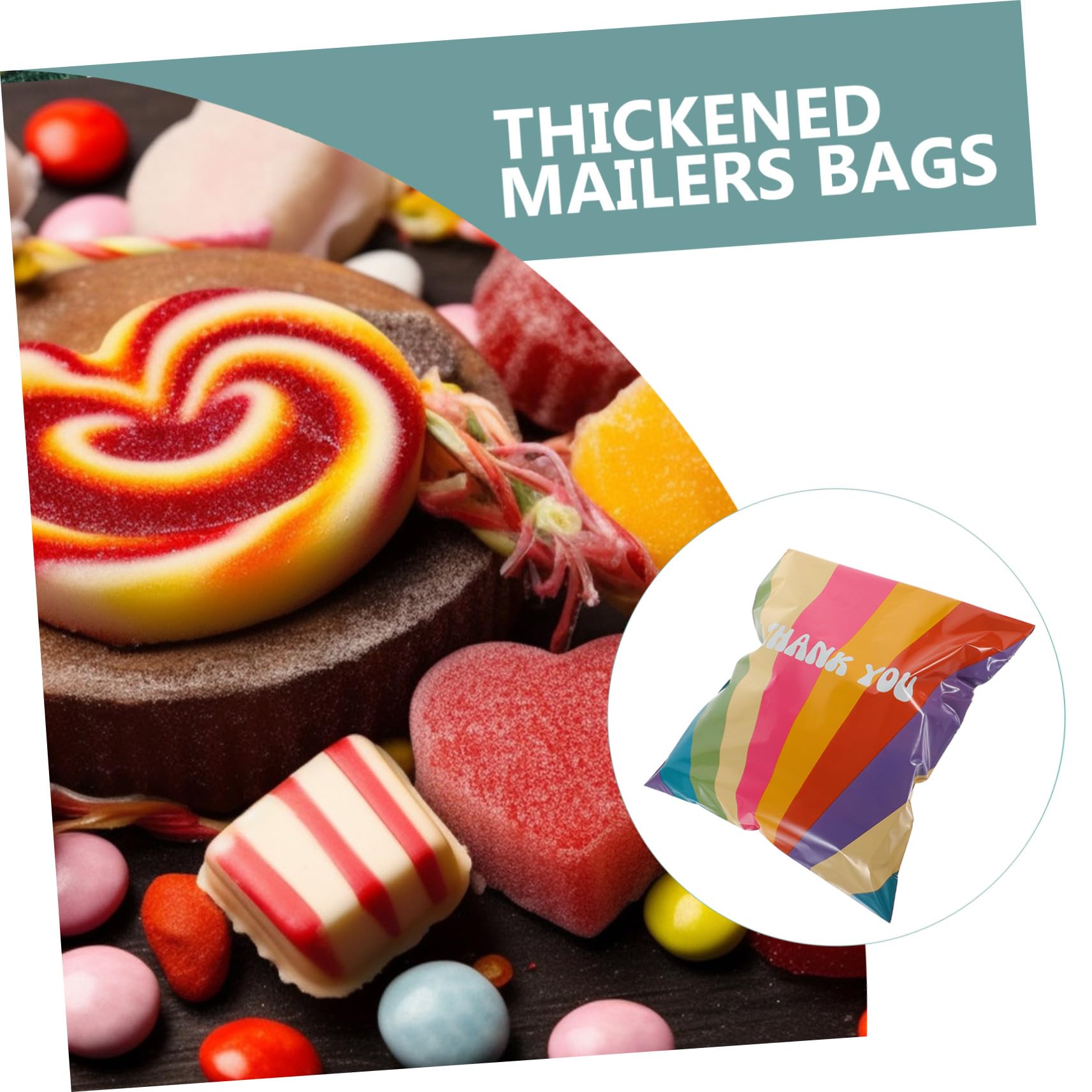 100 Stück Versandtaschen 25,5x33 4cm Selbstverschließende Poly Mailer Regenbogen Briefumschläge für Sicheren Versand Büro und Versand