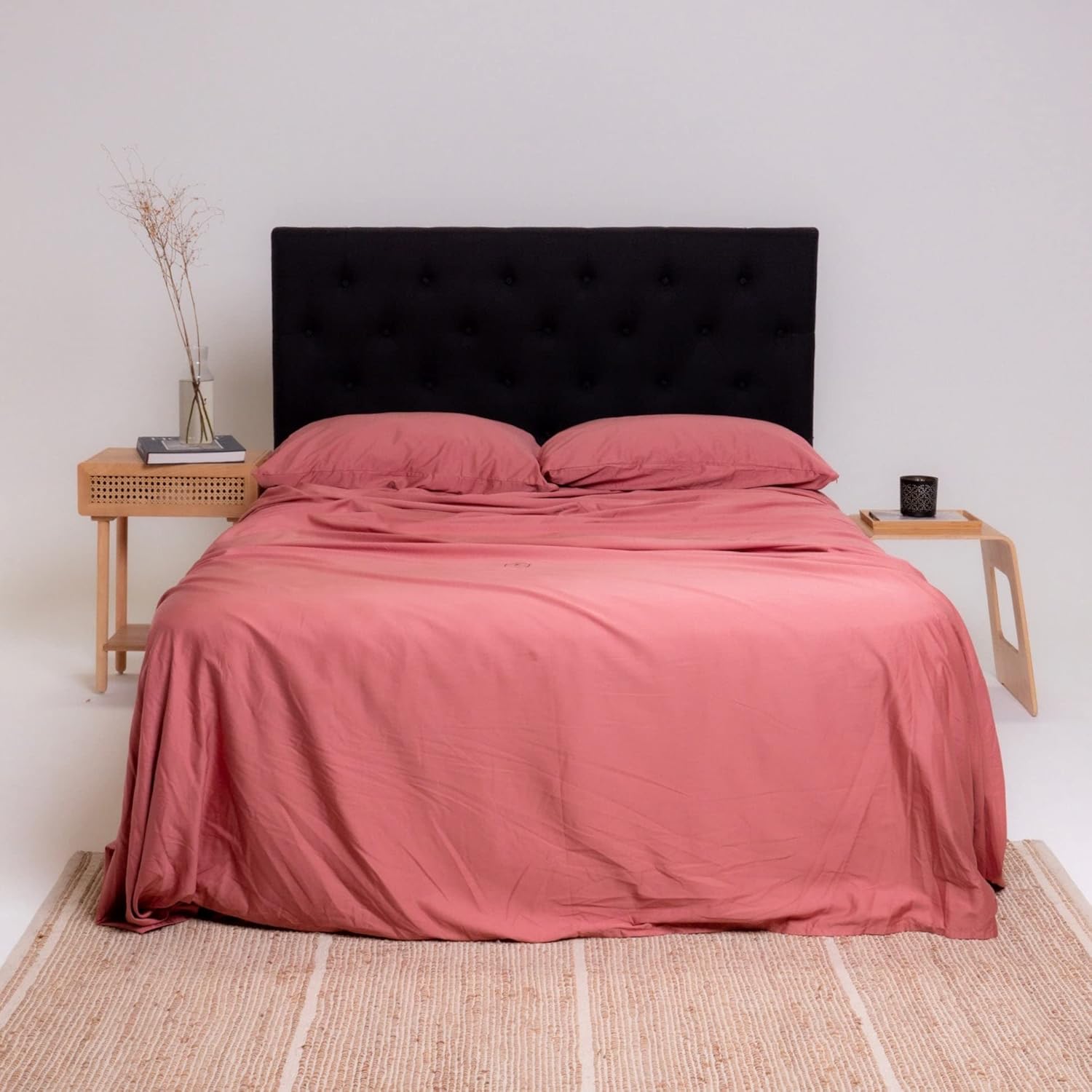 THE LAD COLLECTIVE Single Fitted Sheet, Custom Blend, Soft, Comfortable, Temperature Regulating, & Easy-to-Use - (Queen, Aspen)