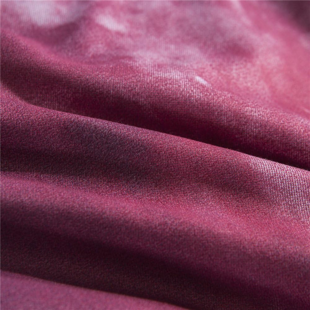 A Nice Night Galaxy Comforter 3D Printing Never Fade Quilt Outer Space Comforter Sets with 2 Matching Pillow Covers