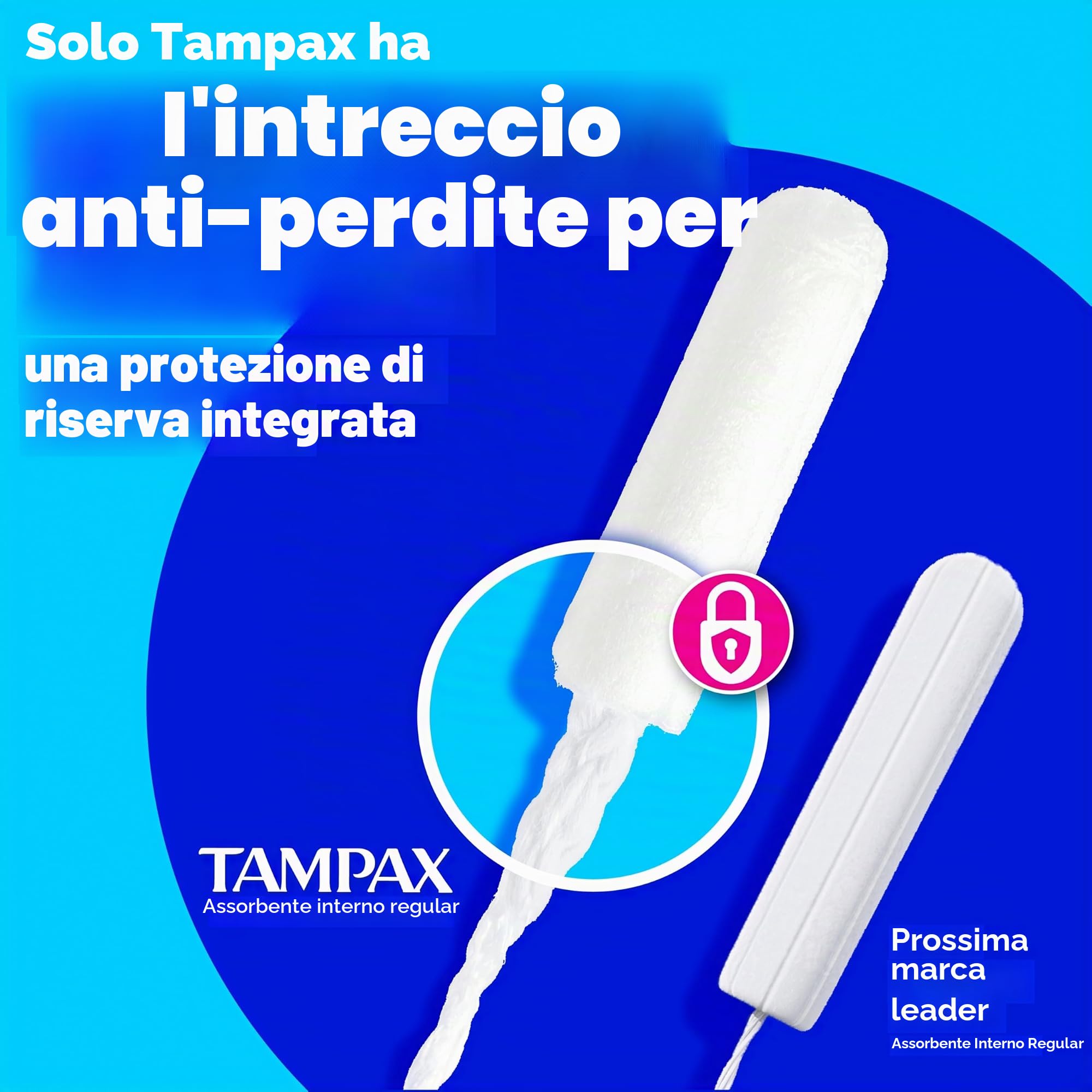 Tampax Pearl - Tamponi in plastica, confezione multipla leggera, regolare/super assorbente, senza profumo, 50 pezzi