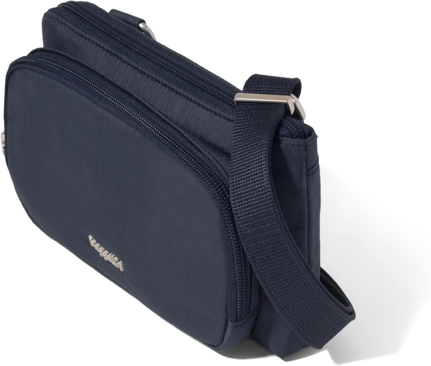 Securtex Anti-Theft Mini Wallet Crossbody - Lightweight 8.4"x4.5" Travel Safe Bag w/Locking Zippers, Slash-Resistant, RFID