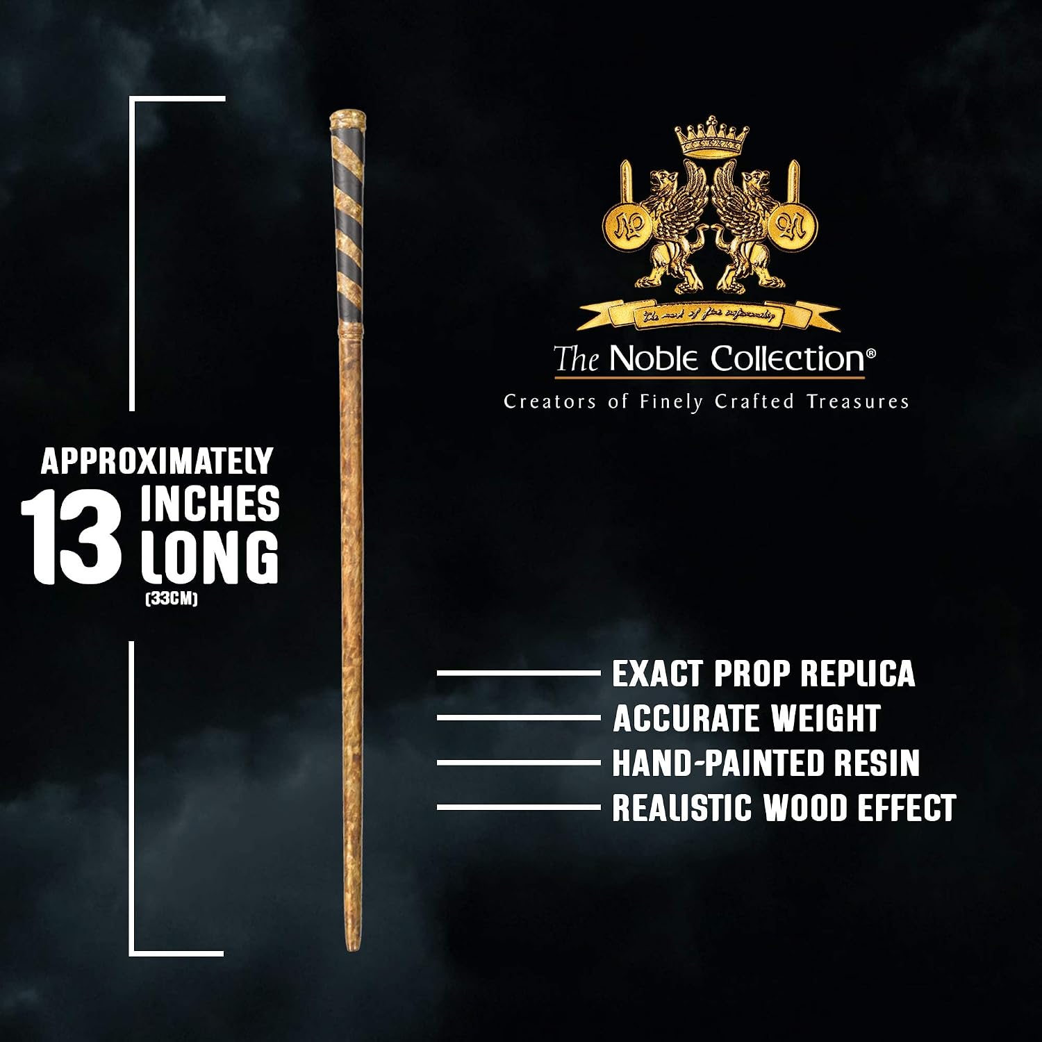 The Noble Collection - Seamus Finnigan Character Wand - 13in (33cm) Wizarding World Wand with Name Tag - Harry Potter Film Set Movie Props Wands