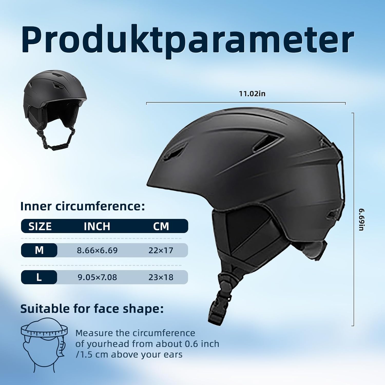 Ski Helmet, Snowboard Helmet for Adults, Snow Sport Helmet for Men Women, Lightweight & Ventilation & Adjustable Strap, ASTM Safety Certification