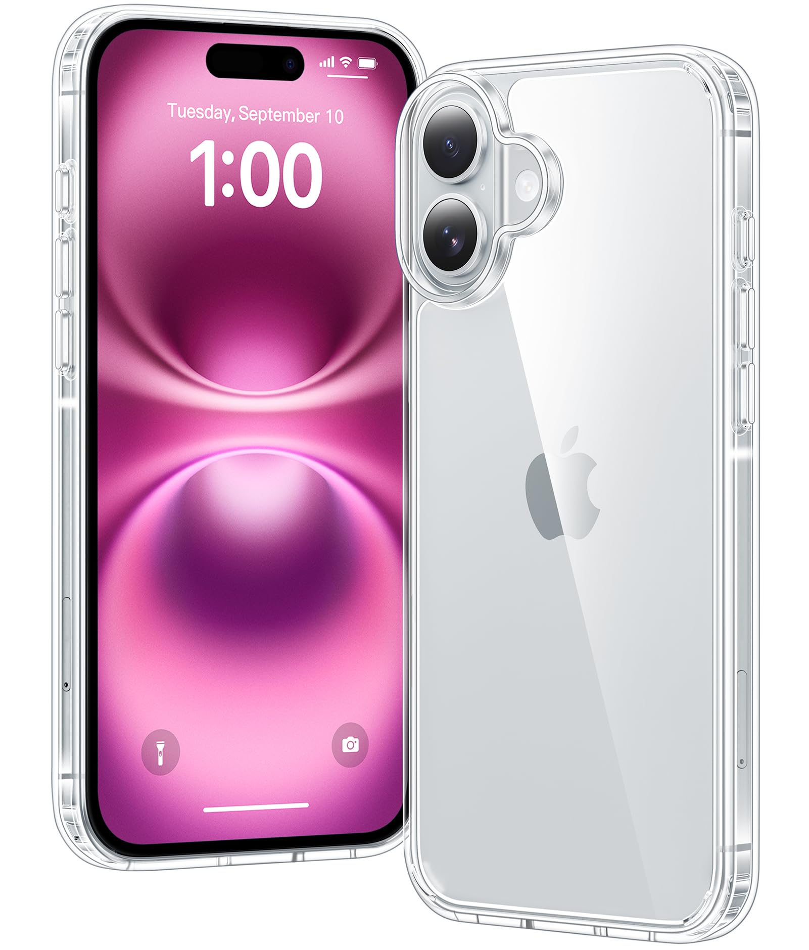 Clear Case for iPhone 15, Ultra Thin, Shockproof TPU Cover, Anti-Yellowing, Crystal Clear, Phone Case for Apple iPhone 15 - Clear — view 217
