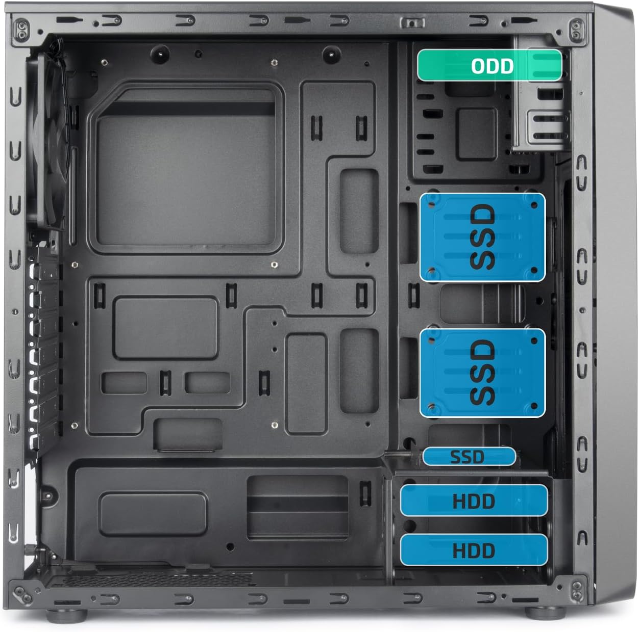 Vultech ATX Case VCO-A2699, 1XUSB 3.0, 2XUSB 2.0
