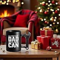 Vista 2 de Regalos novedosos para el Día del Padre, de parte de hija, hijo, esposa, niños, divertida taza de café con mango de llave inglesa para papá, regalos