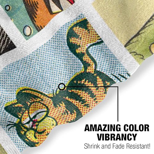 Miniatura 5 de LOGOVISION Garfield - Toalla de playa, 30 x 60 pulgadas, toalla de playa con collage