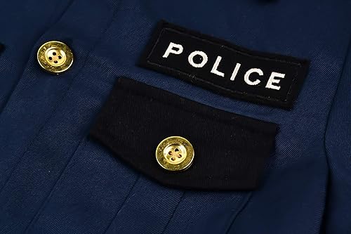 Miniatura 8 de ReliBeauty Disfraz de policía para niños, disfraz de Halloween para niños
