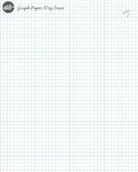 BLIK Graph Paper Dry Erase Removable Wall Decal | Clever Whiteboard Alternative | Easy Peel and Stick Design | Semi-Gloss Dry Erase Finish | 20 x 26 Inches