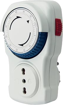 Electraline 58108 Countdown Up to 60 Minutes Adjustment White