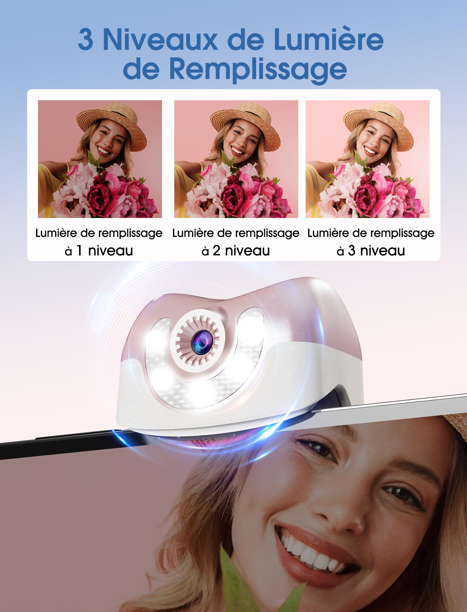 hohem iSteady V2S 3 Axes Stabilisateur pour Smartphone, AI Tracking, Portable et Pliable, pour Android et iPhone avec Lumière de Remplissage, Stabilisateur pour Vlogging/Youtube/TikTok
