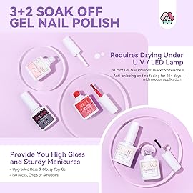 SAVILAND Acrylic Nail Kit with Drill: Professional Acrylic Nail Set for Beginners with Everything U V Light 3 Colors Gel Polish Decorations Nails Tools for Home Salon Use Christmas Gift Set