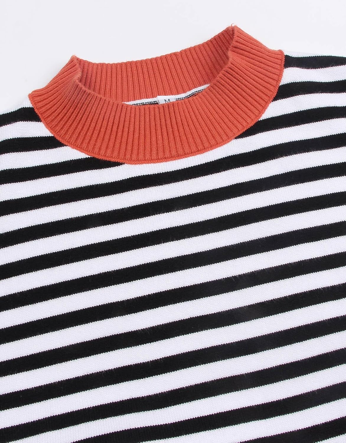 Alsol Lamesa Women's 2026 Fall Winter Mock Neck Long Sleeve Cute Heart Pattern Loose Knit Pullover Sweaters - Image 6