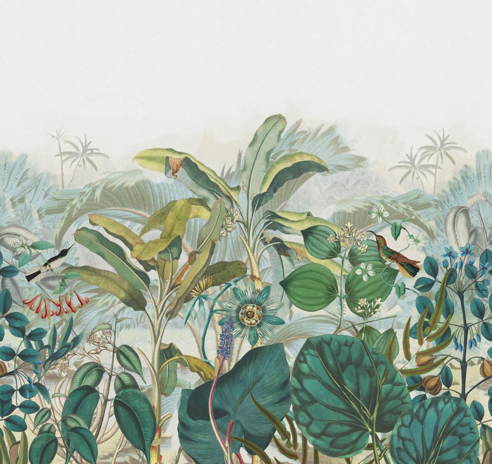 Papier peint intissé Rasch Curiosity bleu vert sans bulle