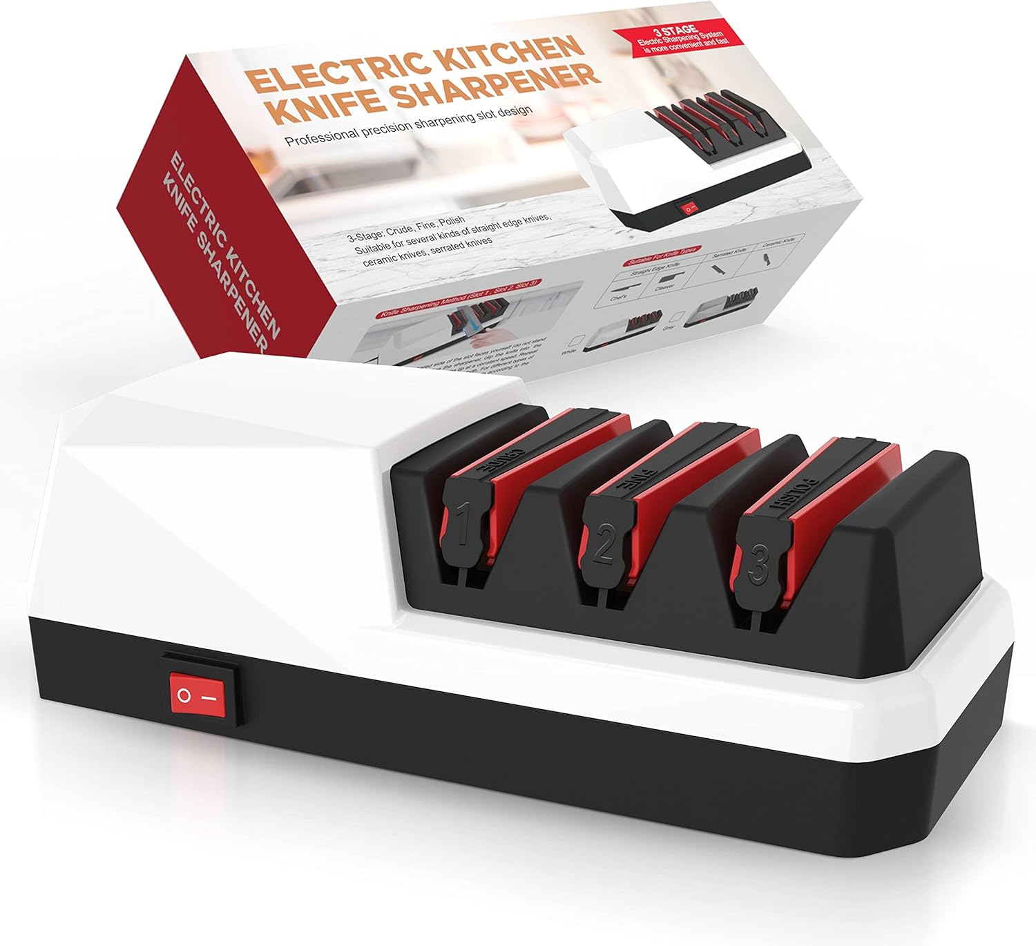 Electric Knife Sharpener 3Stage Electric Knife Sharpeners