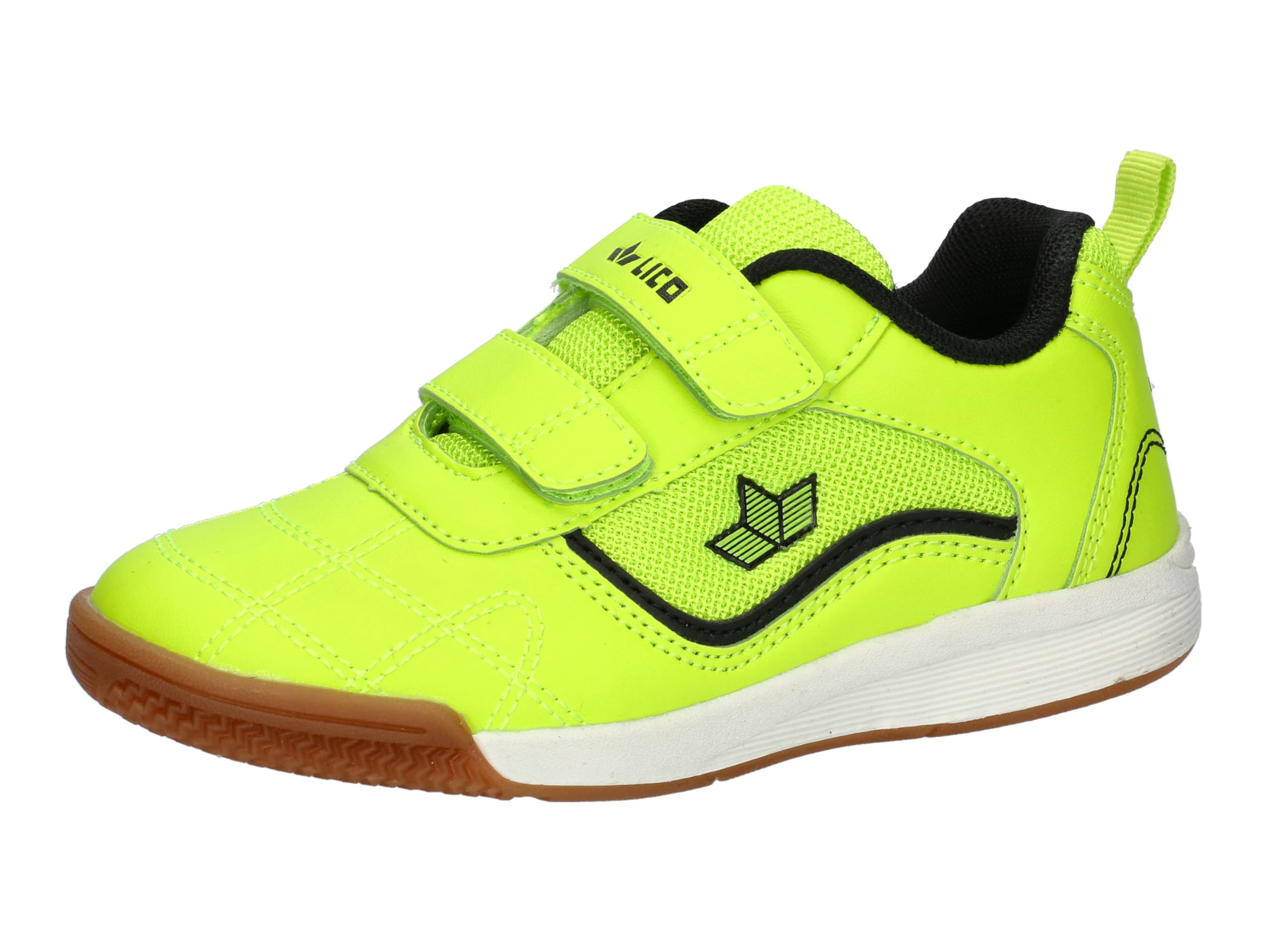 Lico Unisex Children's Jaime Indoor Trainers, Black Lemon, 10.5 UK Child