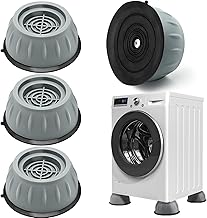 Pack of 4 Washing Machine Feet, Large Size, Anti Vibration Washing Machine, Non-Slip Washing Machine Damper, Washing Machine Anti Vibration Feet Extend Their Life