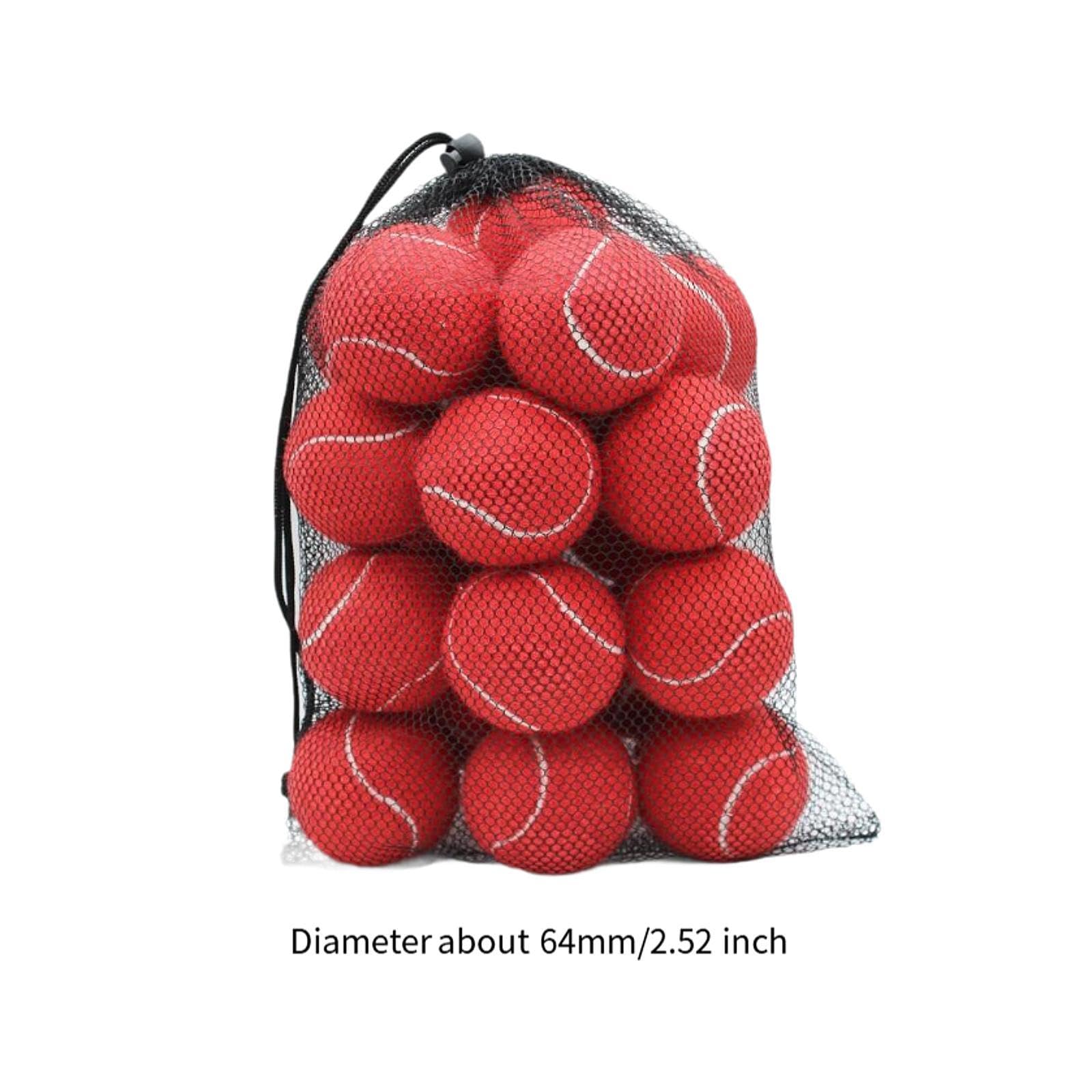 20 Stück Tennisbälle Trainingsbälle Übungsbälle Gummibälle aus Gummi Und Filz mit Hoher Flexibilität für Kinder Erwachsene Hunde Training