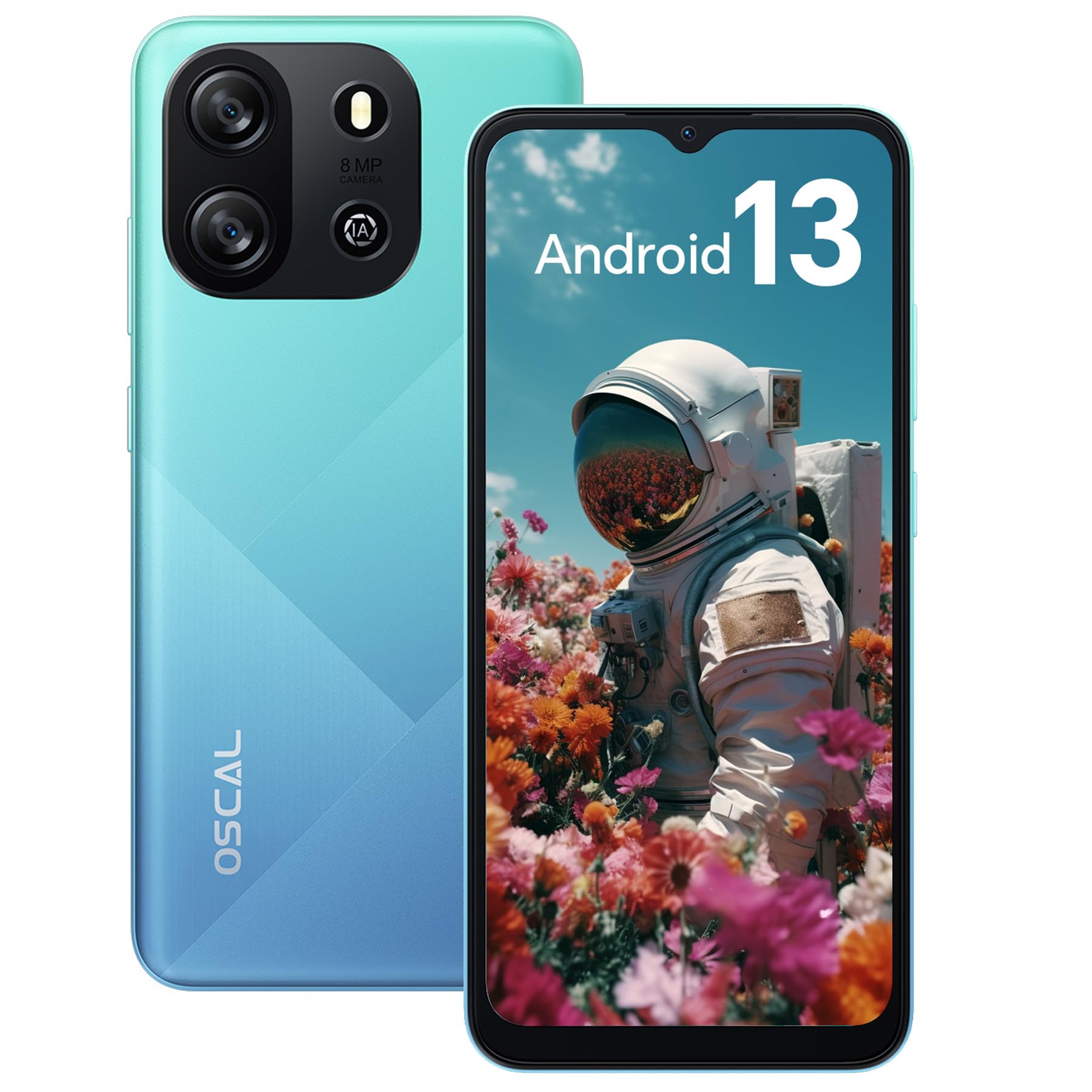 OSCAL Flat1C スマートフォン 4GB/32GB スカイドリームブルー OSCAL Flat1C スマートフォン 4GB/32GB スカイドリームブルー