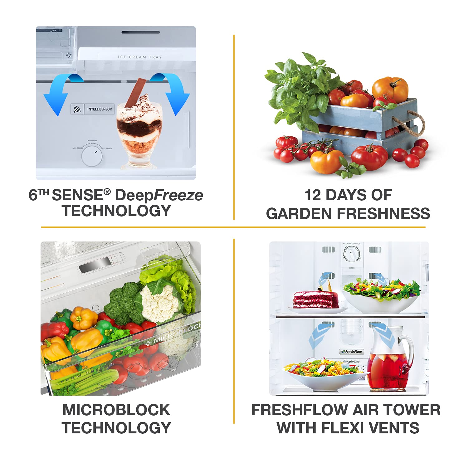 Whirlpool Refrigerator features collage