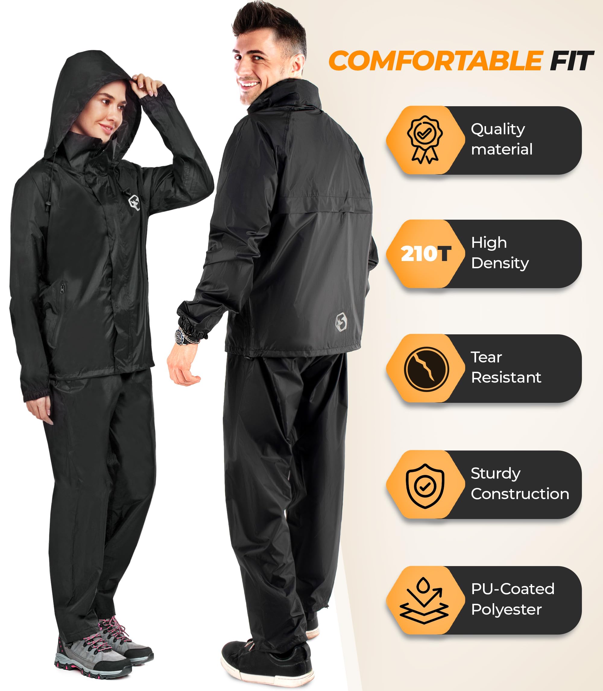 Foxelli Unisex Windbreaker Windbreaker