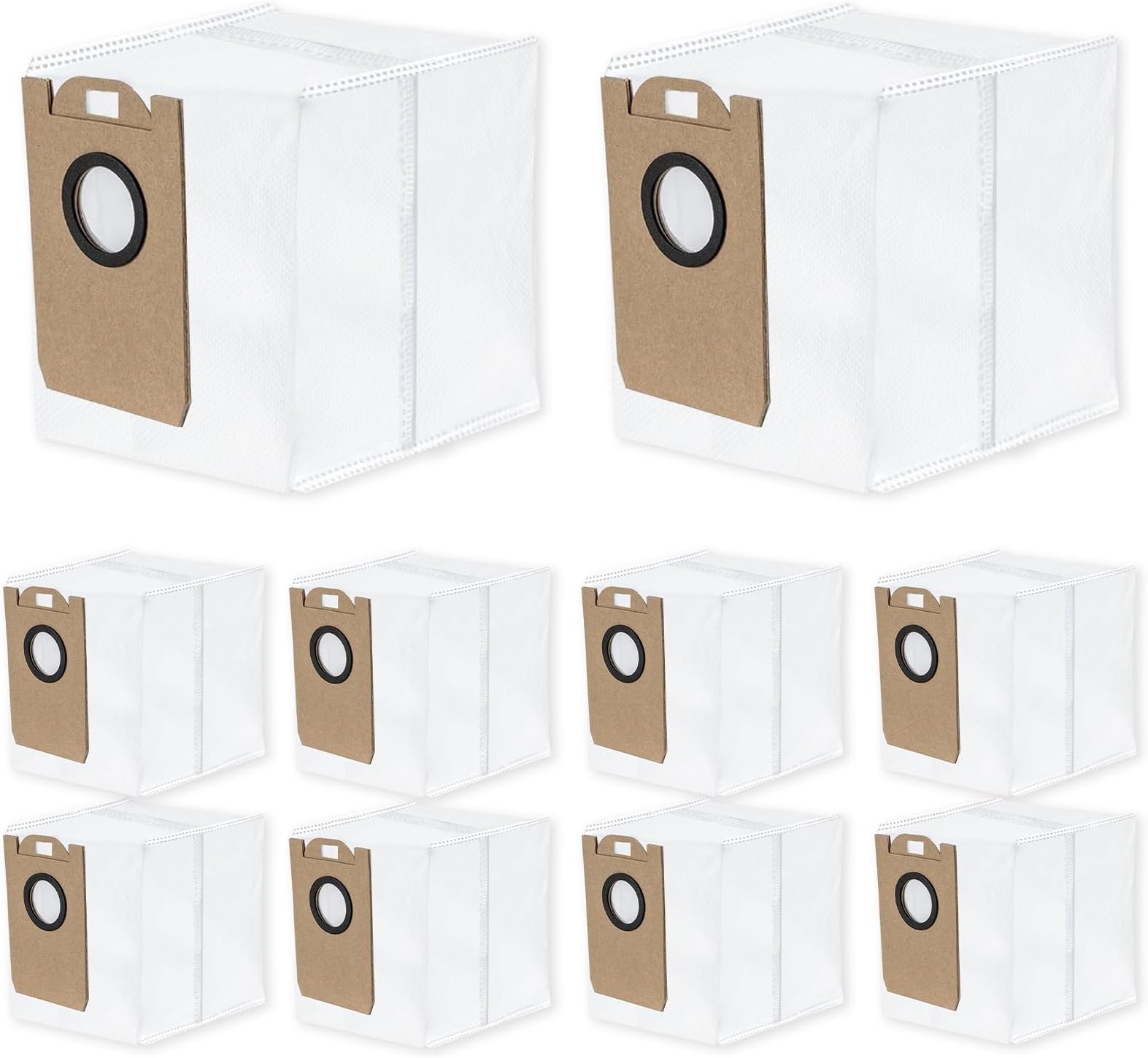 10 Pack D10 Dust Bags Compatible for Dreametech D10 Plus Robot Vacuum, 4.0 L Vacuum Bags Accessories Parts