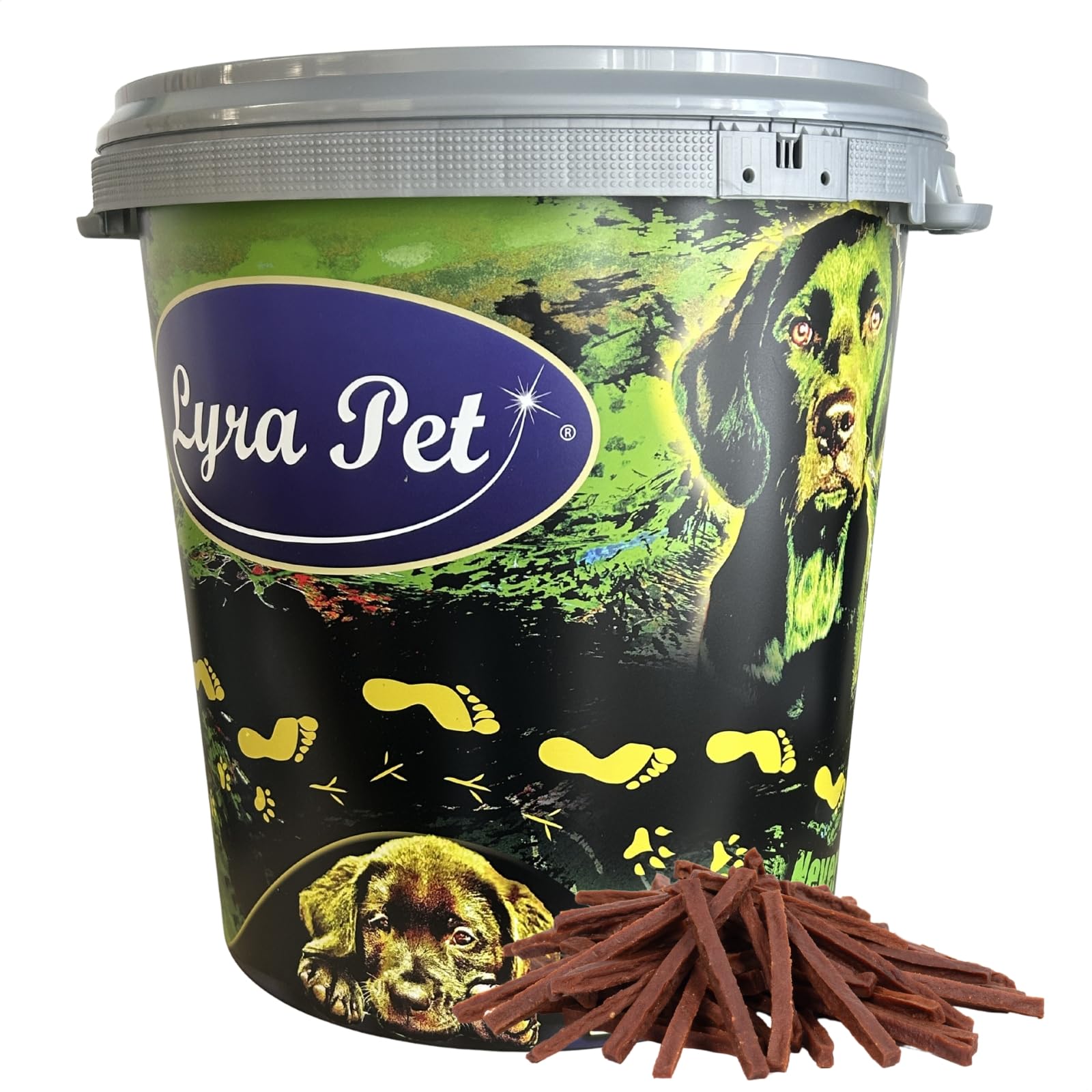 Lyra Pet® 5 kg bâtonnets de Viande de bœuf séchée + Seau de 30 L