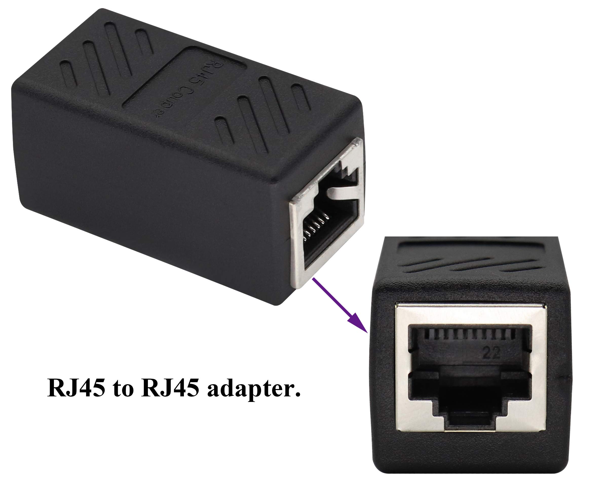 BENFEI Accoppiatore in Linea RJ45, 10 Pezzi accoppiatore Ethernet Cat5e