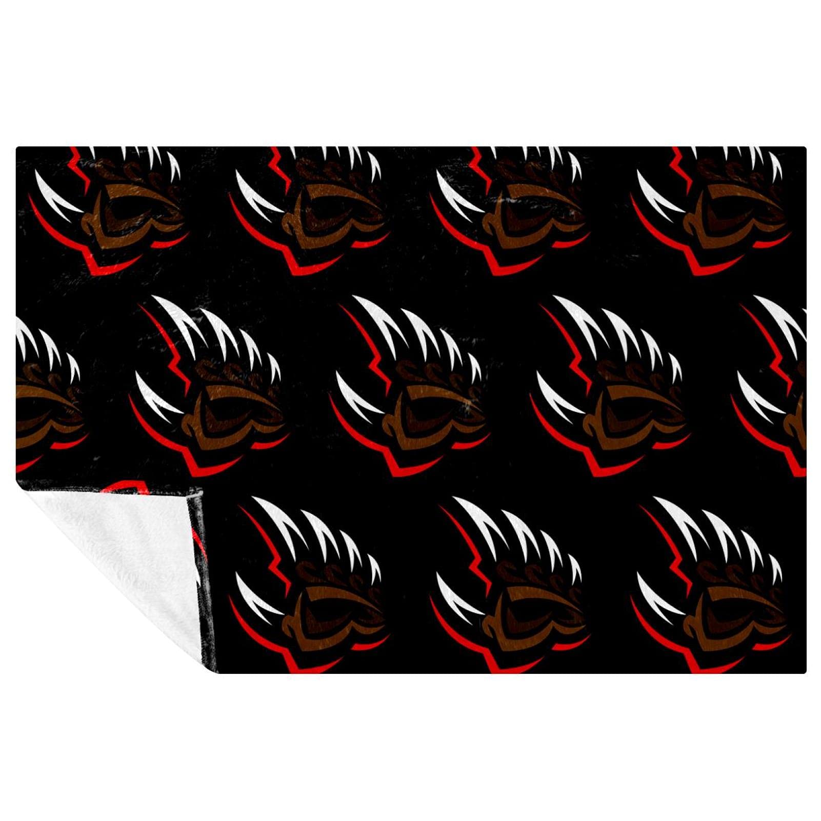 Couverture douce et chaude Grizzly rouge pour réchauffer vos nuits de frissons