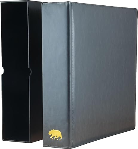 Vista 38 de Ursae Minoris Álbum económico de formato estándar con 3 anillos en D para hasta 40 billetes grandes/graduados, postales de hasta 8 x 5 pulgadas