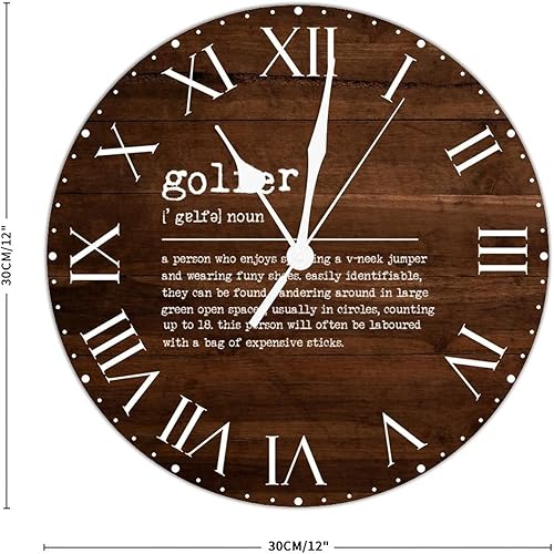 Miniatura 108 de ArogGeld Definición de recursos humanos, reloj de PVC, frases motivacionales, sin marco, números romanos, significado de 12 pulgadas, silencioso