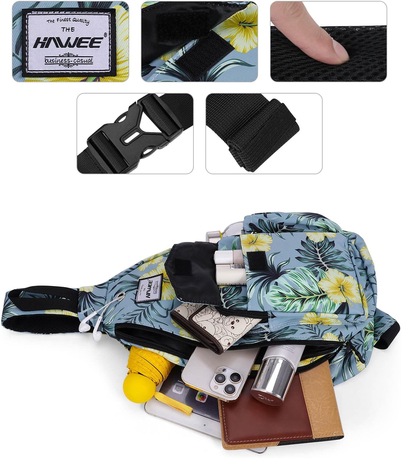 Backpack Sling for Women Anti-Water Crossbody Bag Inclined Adjustable Pack | Casual, Adjustable Strap, Water Repellent, for Travel/Sport