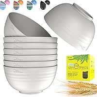 Vista 11 de Juego de cuencos grandes de 60 onzas, cuencos irrompibles aptos para microondas con 6 cuencos grandes para ensalada, servir y cereales