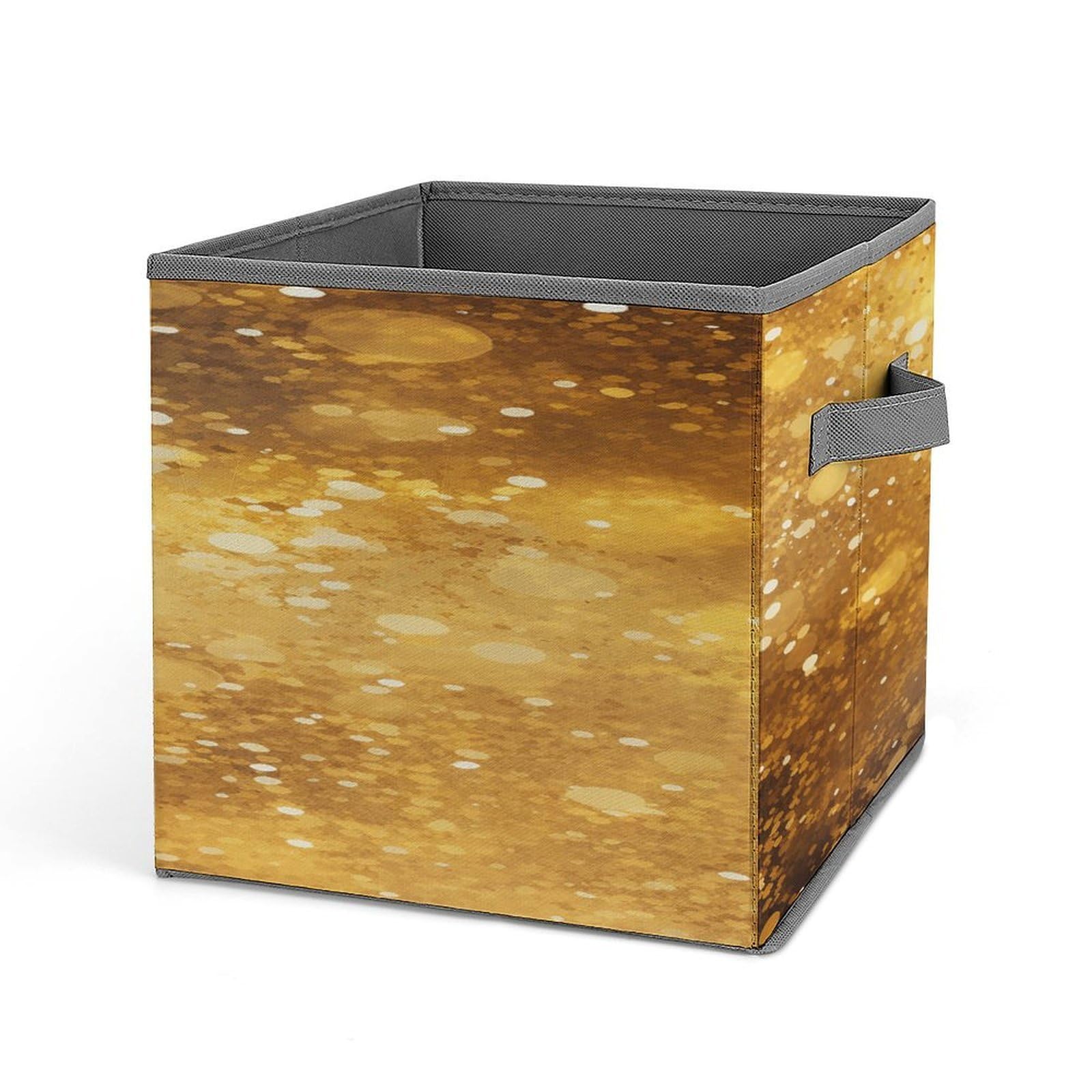 Fekiloot Style Gold Glitter Pattern Storage Bins Storage Baskets