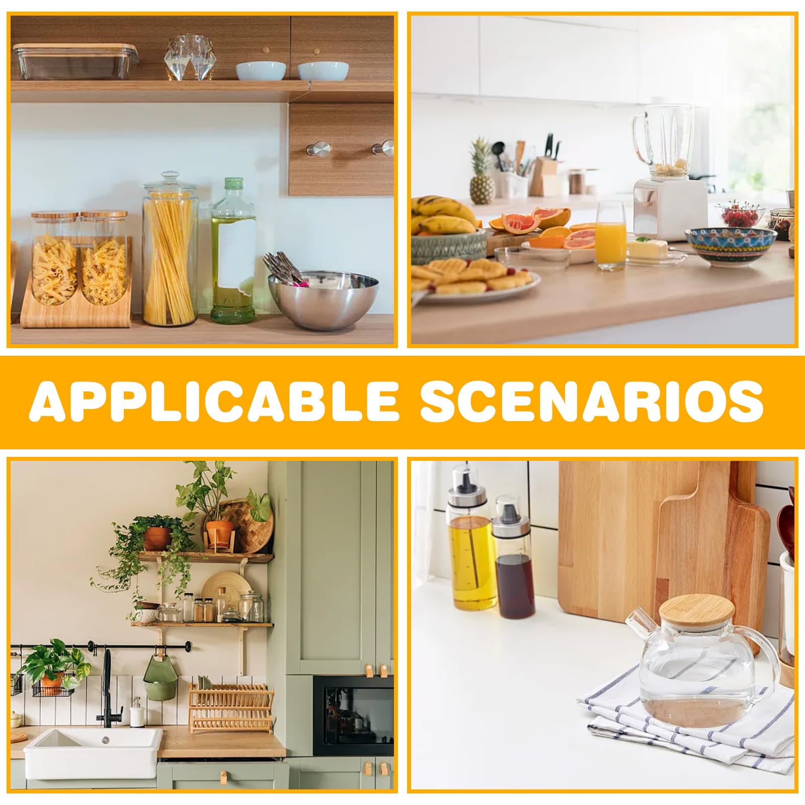 Vegena Range Couvercle En Bambou - Organisateur De Couvercles De Casserole 33x26x6.5 Cm