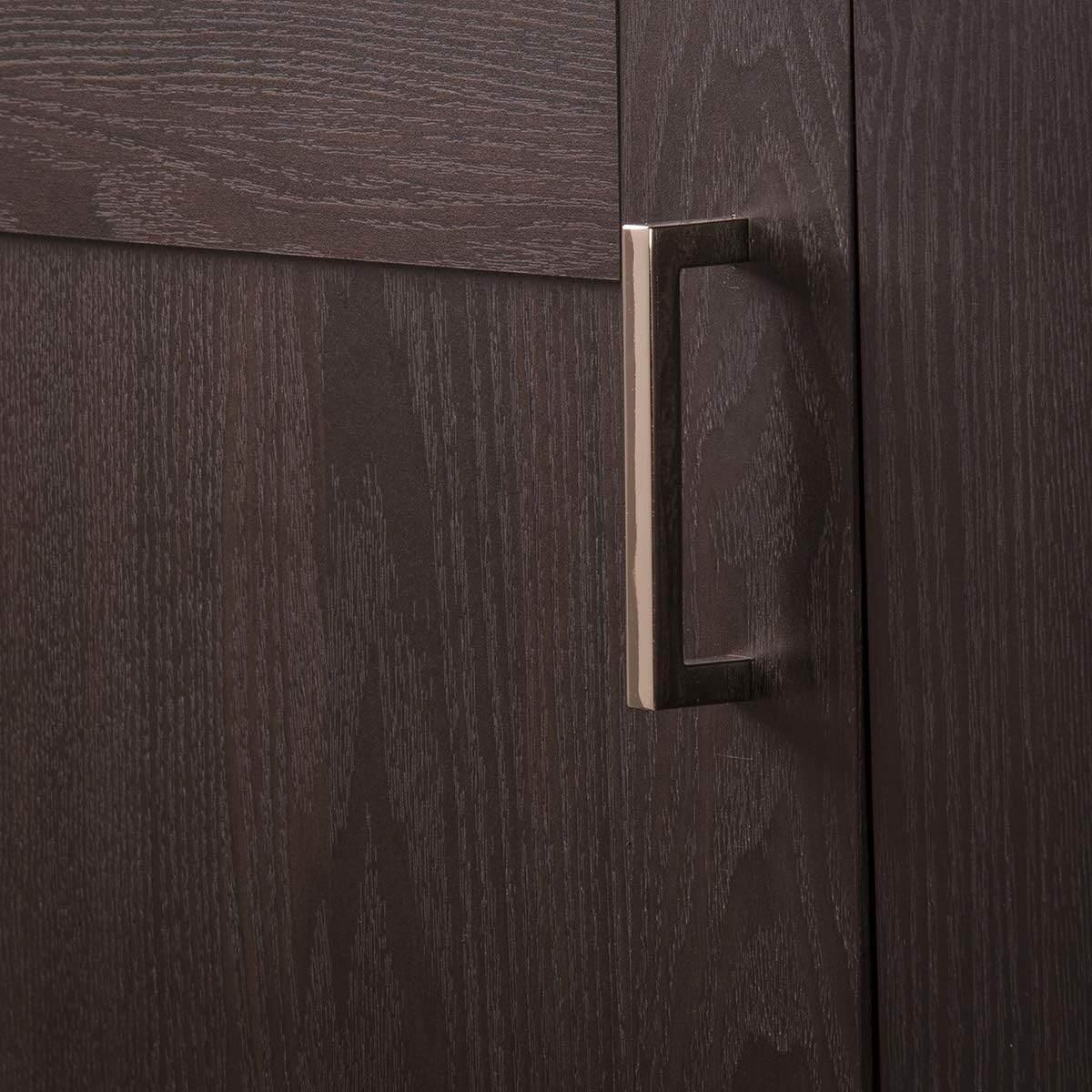 Hickory Hardware 2 Pack Solid Core Kitchen Cabinet Pulls, Luxury Cabinet Handles, Hardware for Doors & Dresser Drawers, 3-3/4 Inch (96mm) Hole Center, Polished Nickel, Skylight Collection image 4