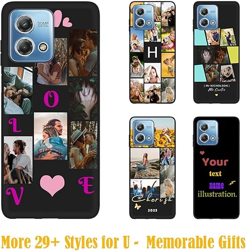 Vista 44 de Funda personalizada para Motorola Moto G Stylus 2021 con nombre de foto, texto y foto, GStylus personalizado -21 funda suave y fina (negro) de 6.8