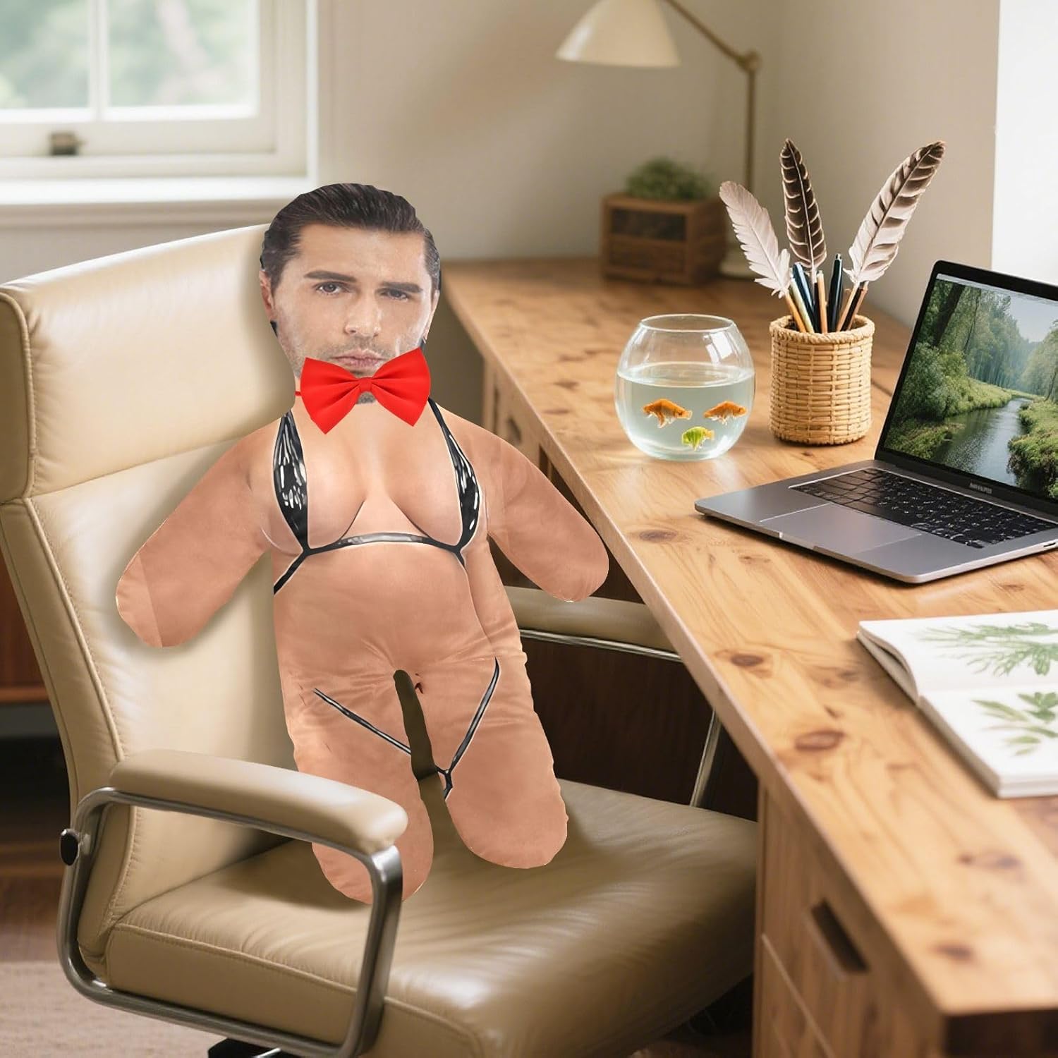 JSTEL Custom Body Pillow with Picture,Custom Body Pillow Human Shaped Customized Face Photo,Personalized Memorial Gift,Funny Gag Gift