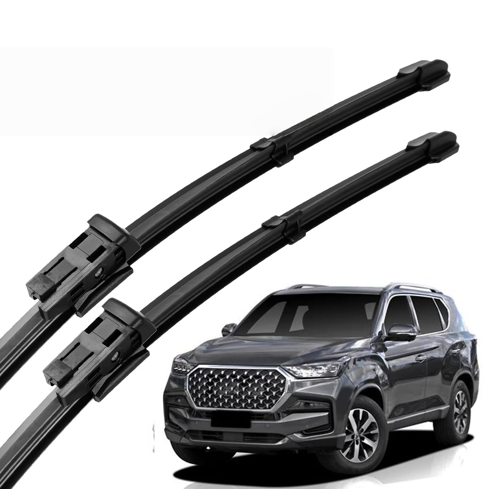 PAPEP Windscreen Wiper Blades for SsangYong Rexton Y400 2018-2026 26"+20", Front Replacement Wipers OEM Quality Water Repellent Rubber Automotive Windshield
