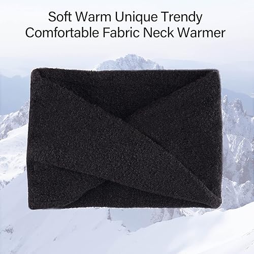 Miniatura 4 de Gorro de punto cálido de invierno para mujer, gorro infinito, bufanda de cuello, calentador de cuello, guantes de pantalla táctil con forro polar de