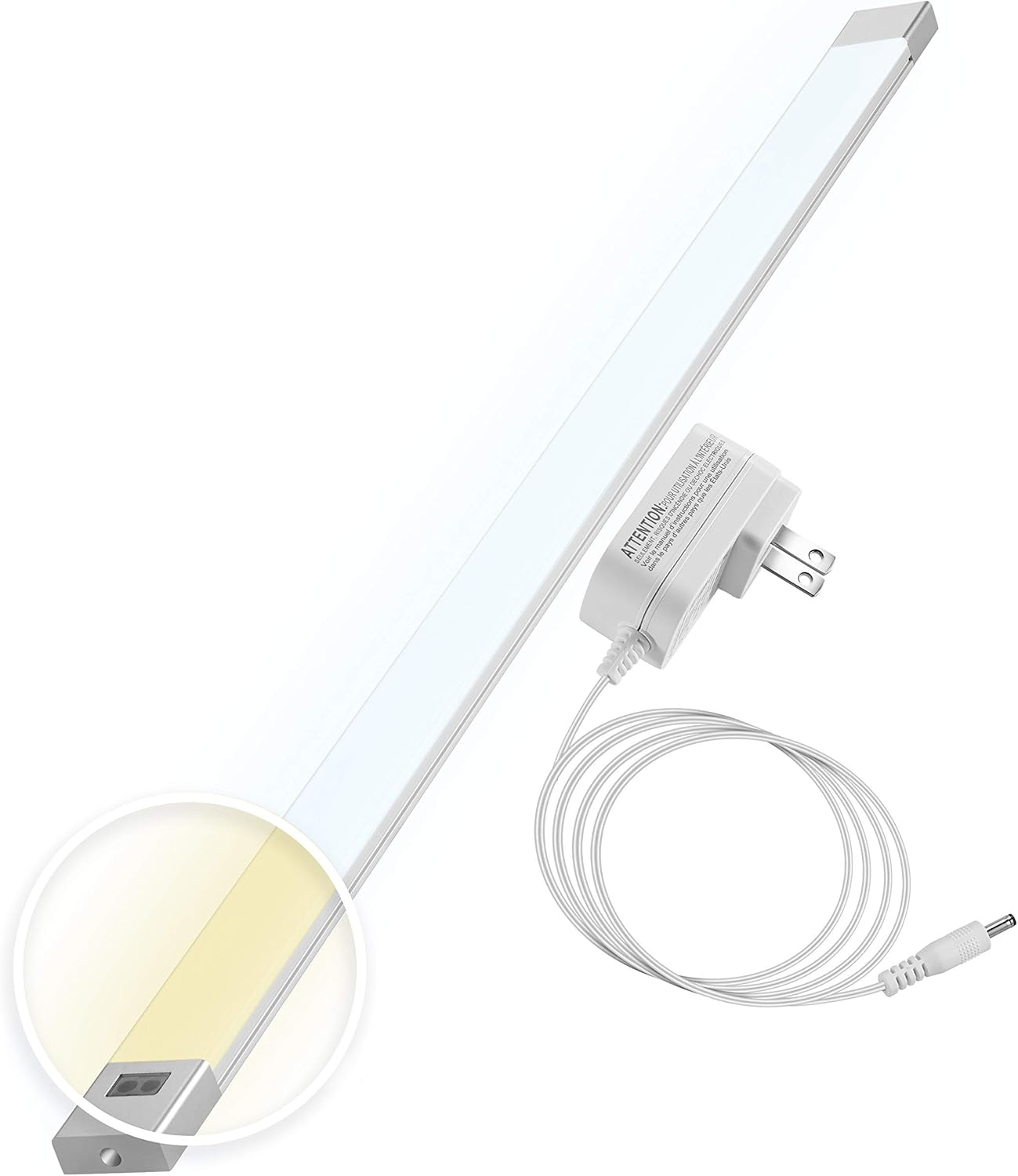 phonar 36 Inches Under Cabinet Lighting for Kitchen,Closet,Variable Color LED Under Counter Lighting Motion Sensor with Plug in Hardwired for Wardrobe