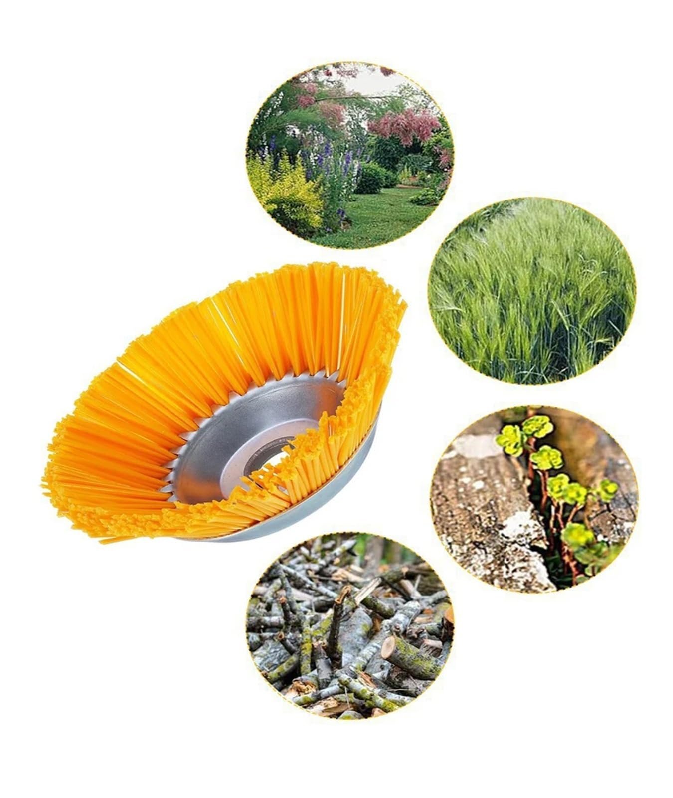 Generico Testina tagliaerba Universale da 8 Pollici | Ricambio testa filo nylon per tagliaerba attrezzi cura giardino