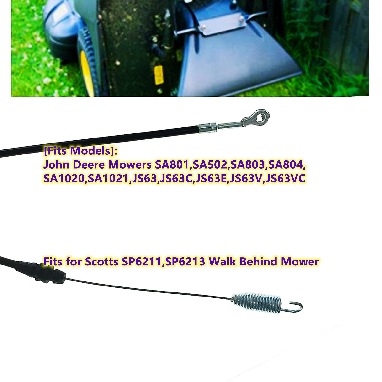 Traktionskontrollkabel GX21047 Für John Deere Rasenmäher - Ersatzkabel JS63 Serie