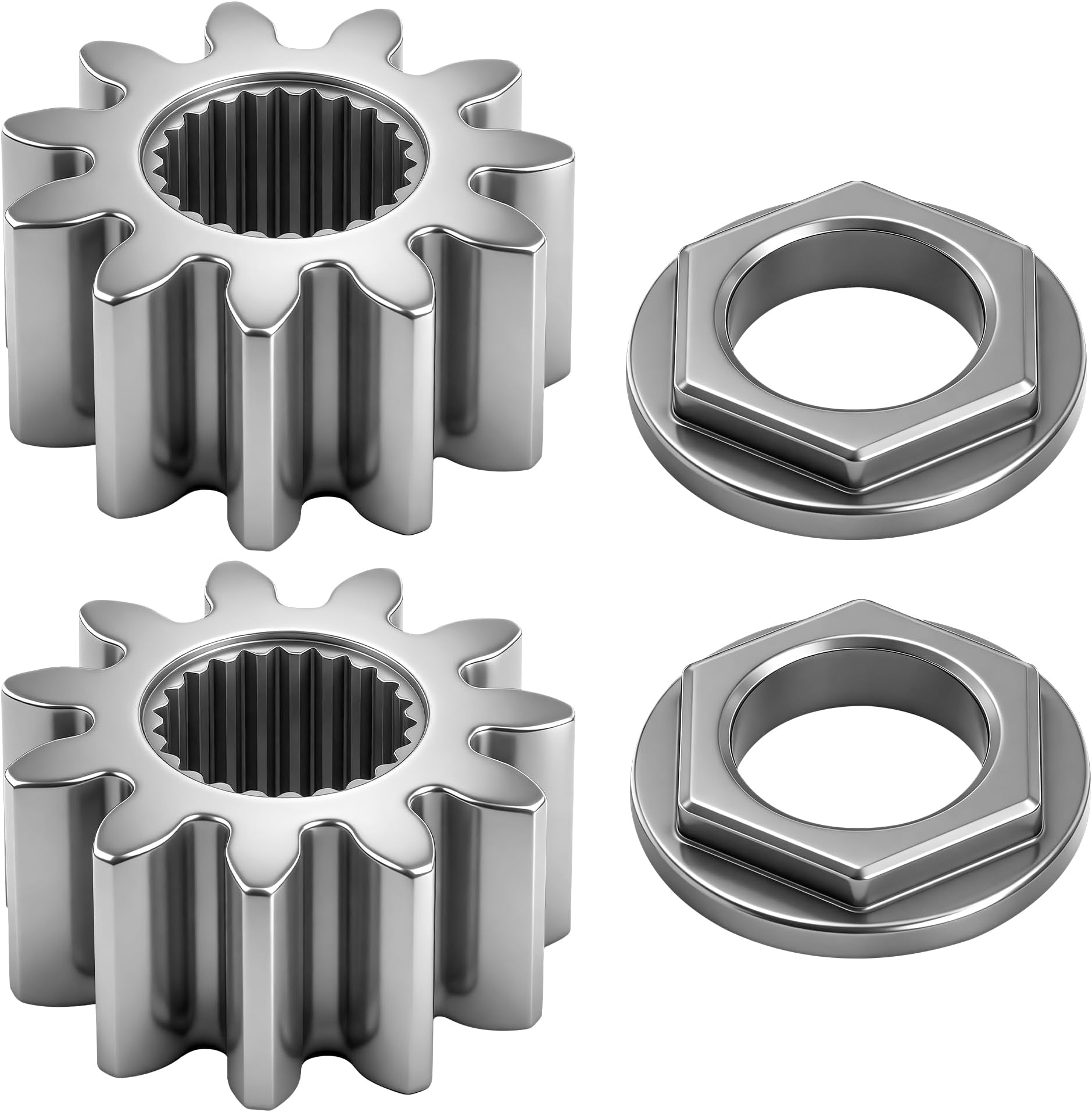 2 x Pack 717-1554 Steering Shaft Pinion Gear & Bushing Kit Compatible with MTD 717-1554 941-0656A 741-0656 Fits Toro 112-0863 and Cub Cadet LT1042 LT1045 LT1046 LT1050