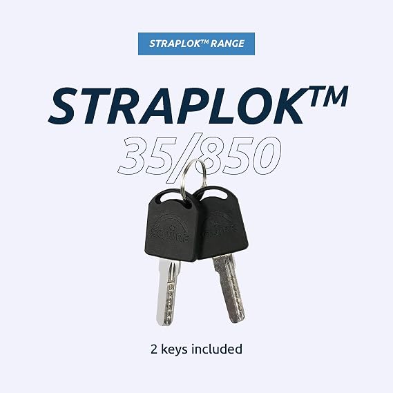 Squire Straplok Wearable Bike Lock Sold Secure Silver, Black