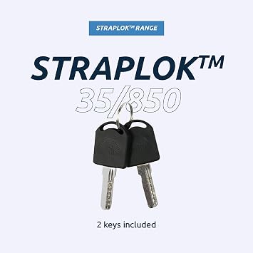 Squire Straplok Wearable Bike Lock Sold Secure Silver, Black