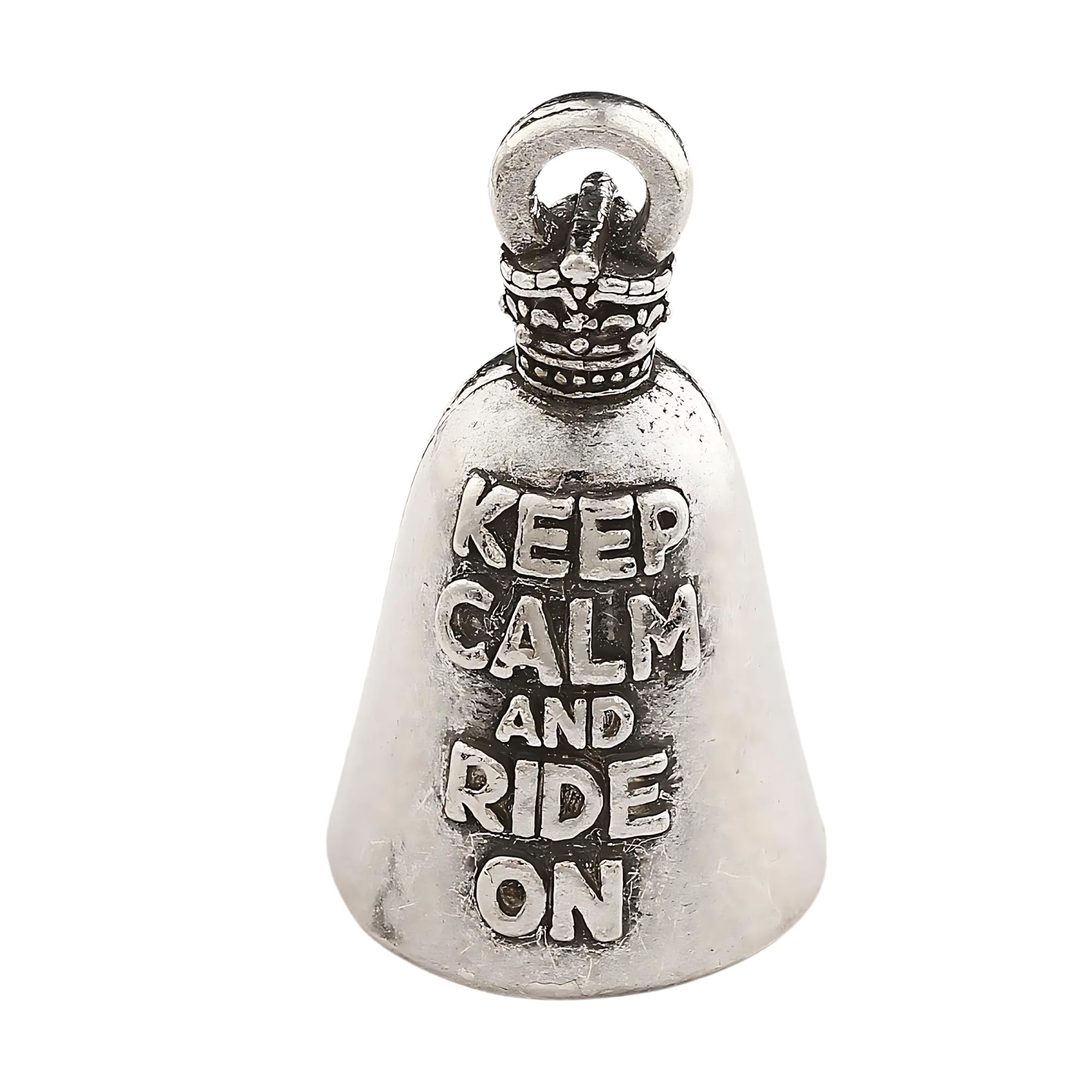 Guardian® Keep Calm and Ride on Motorcycle Biker Luck Riding Bell or Key Ring