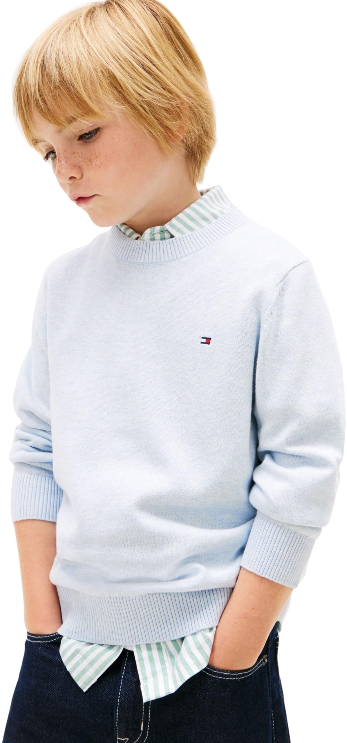 Tommy Hilfiger Jungen Crew Neck Sweater Ls Kb0kb10307 Pullover (1er Pack)