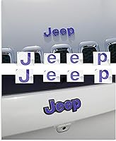 Vista 21 de Reflective Concepts - 2014-2018 Jeep Cherokee - Pegatinas de calcomanía superpuesta para emblema delantero y trasero de Jeep