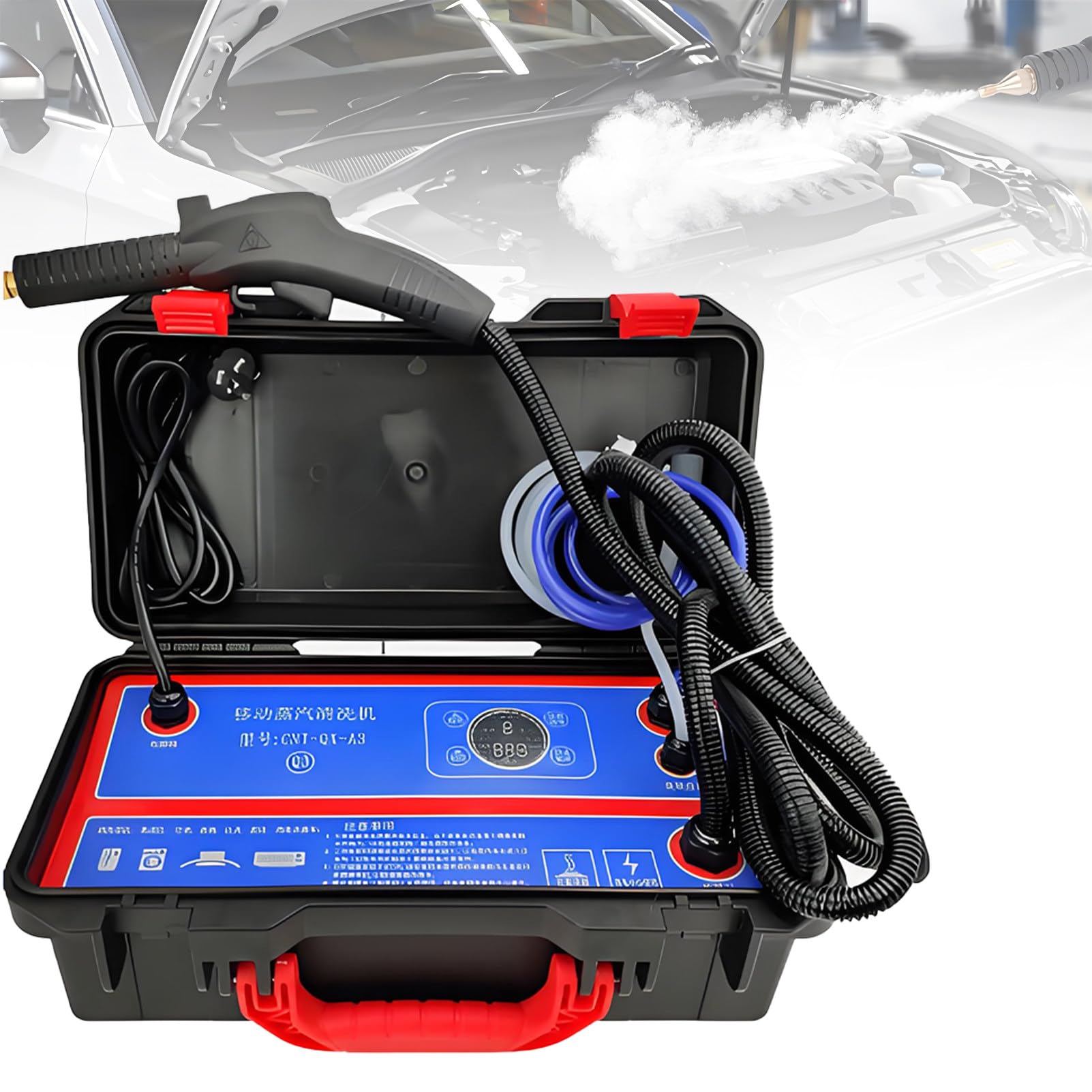Limpiador a vapor para detallado de automóviles y desinfección de muebles de patio exteriores